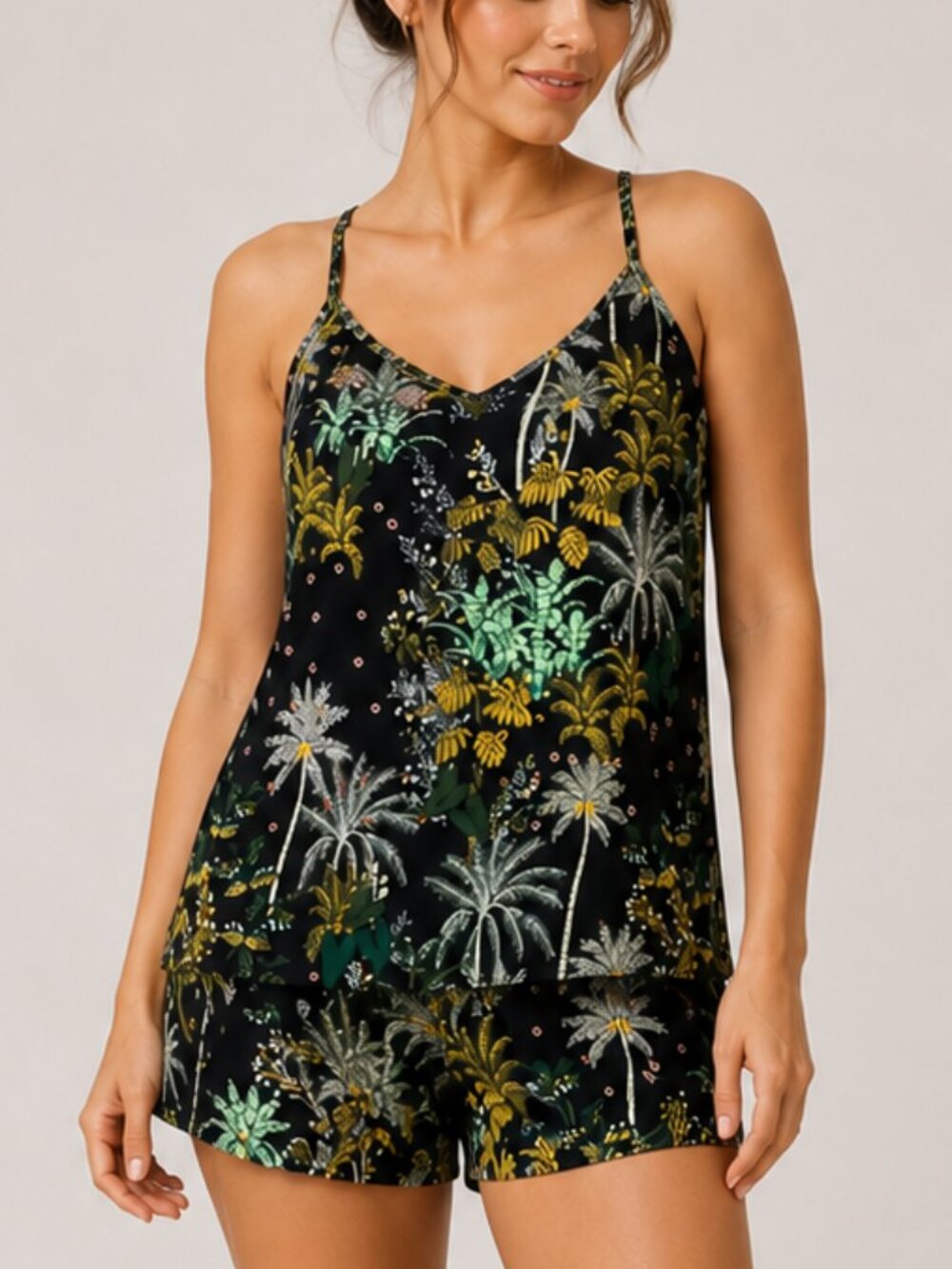 NWT Soma COOL NIGHTS Lace Cami & Short Pajama Set